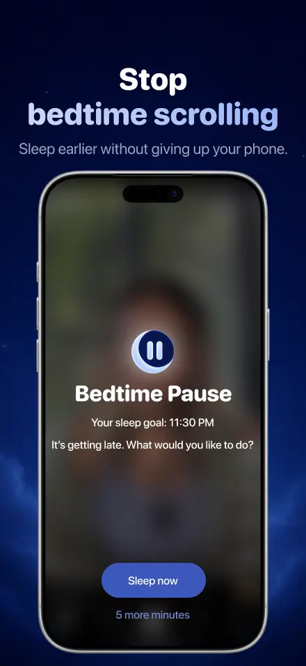 NightPause bedtime goal screenshot placeholder